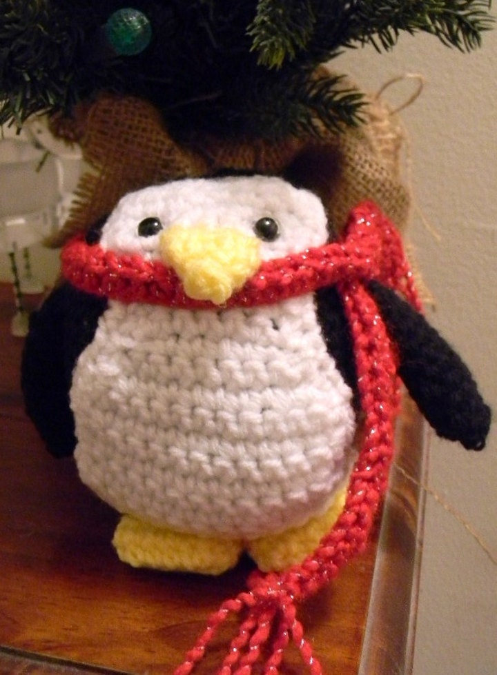 Crocheted Penguin Stuffed Animal