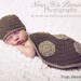 Crochet PATTERN -Newborn Hat and Shell Little Turtle Photo Prop Set Pattern - Instant Download PDF 160 - Photography Prop Pattern