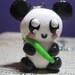 Kawaii Panda Bear Chain Necklace-Polymer Clay