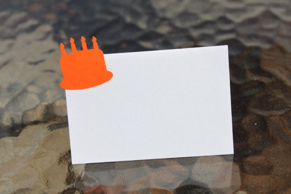 Birthday Place Cards- Customize in any color