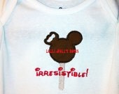Mouse Head Ice Cream Machine Embroidery Custom Onesie or TShirt