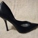 Vintage Black Leather Pointed Toe 4" Stiletto Pumps by Georges Marciano for Guess Size 7 1/2 Only 16 USD
