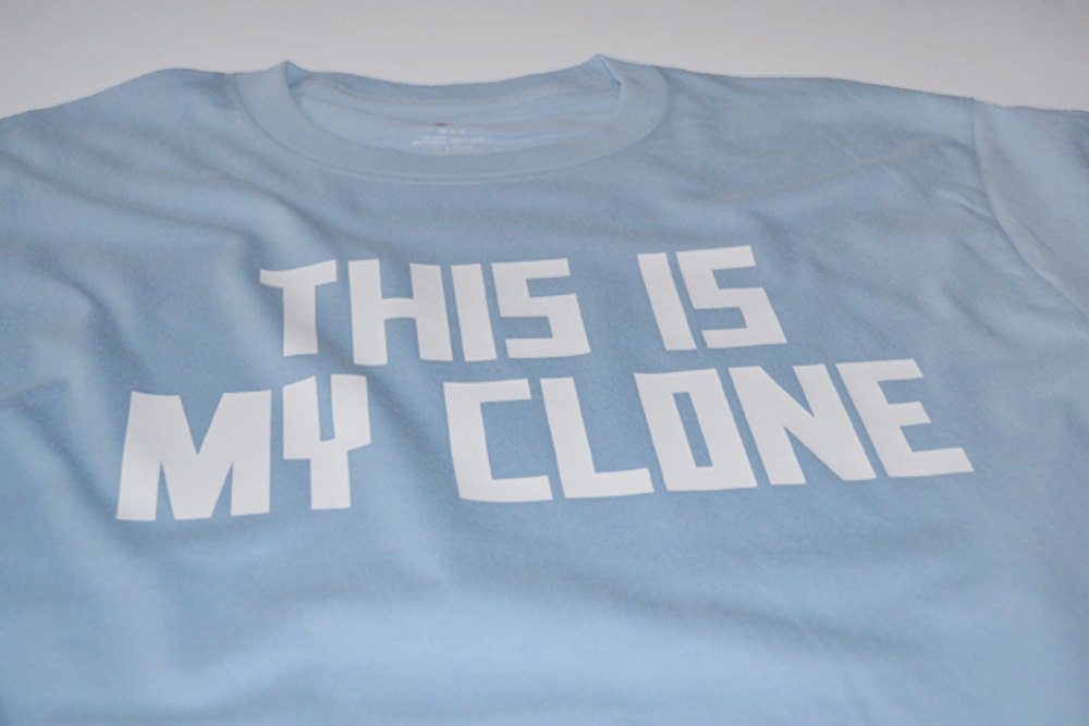 Geekery tshirt funny this is my clone science geek t shirt women men youth teen blue shirt nerdy tee sci fi human biology gift boyfriend son