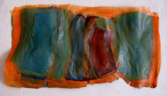 Dancing Original Abstract Fine Art made from Recycled Plastic Bags