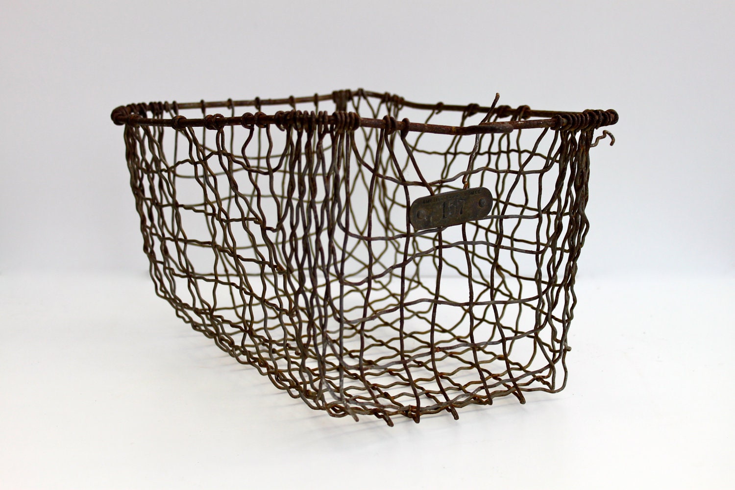 Vintage metal wire basket
