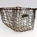 Vintage metal wire basket
