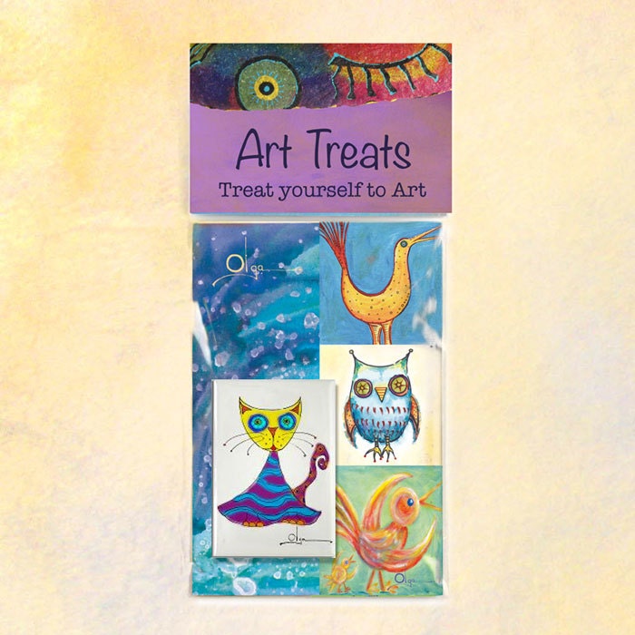Yellow Cat Art Treat