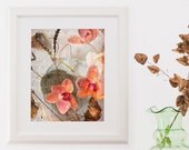 Flower Photograph Pink Orchids 8x10 Home Decor mothers day Wedding gift for her