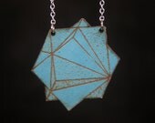 Geometry 3 necklace -- laser-cut book cover -- science geekery