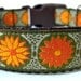 Fall Dog Collar 1" Fall Flower Dog Collar