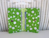 Green Card Holder  / Gift, Business or Credit Card Holder / Green & White Card Holder