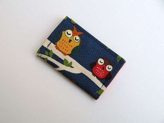 Owl Business, Gift or Credit Card Holder  / Owl Card Wallet / Owl Card Holder