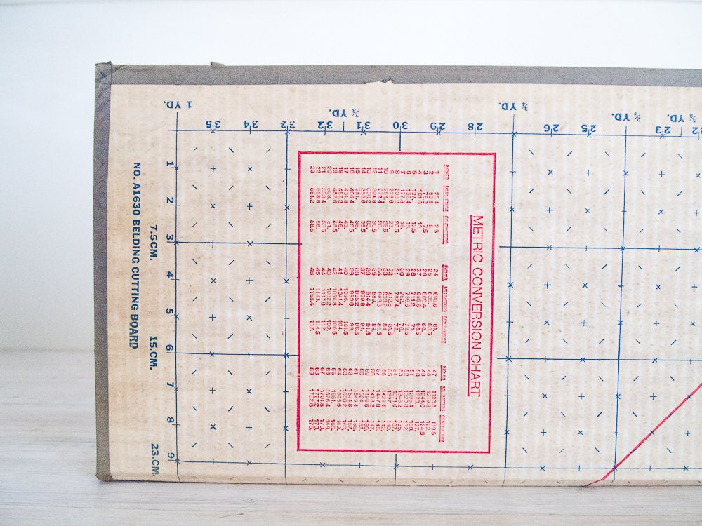 vintage dressmakers cutting board, belding