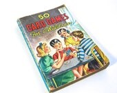 Vintage Card Games for Children Illustrated Book Playing Cards Contract Bridge Instructional Reference Solitaire