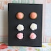Floral Stud Post Earrings Set Floral Earrings Set Floral Studs Lot of 3 Flower Post Set Beige Pink Peach Orange Earrings