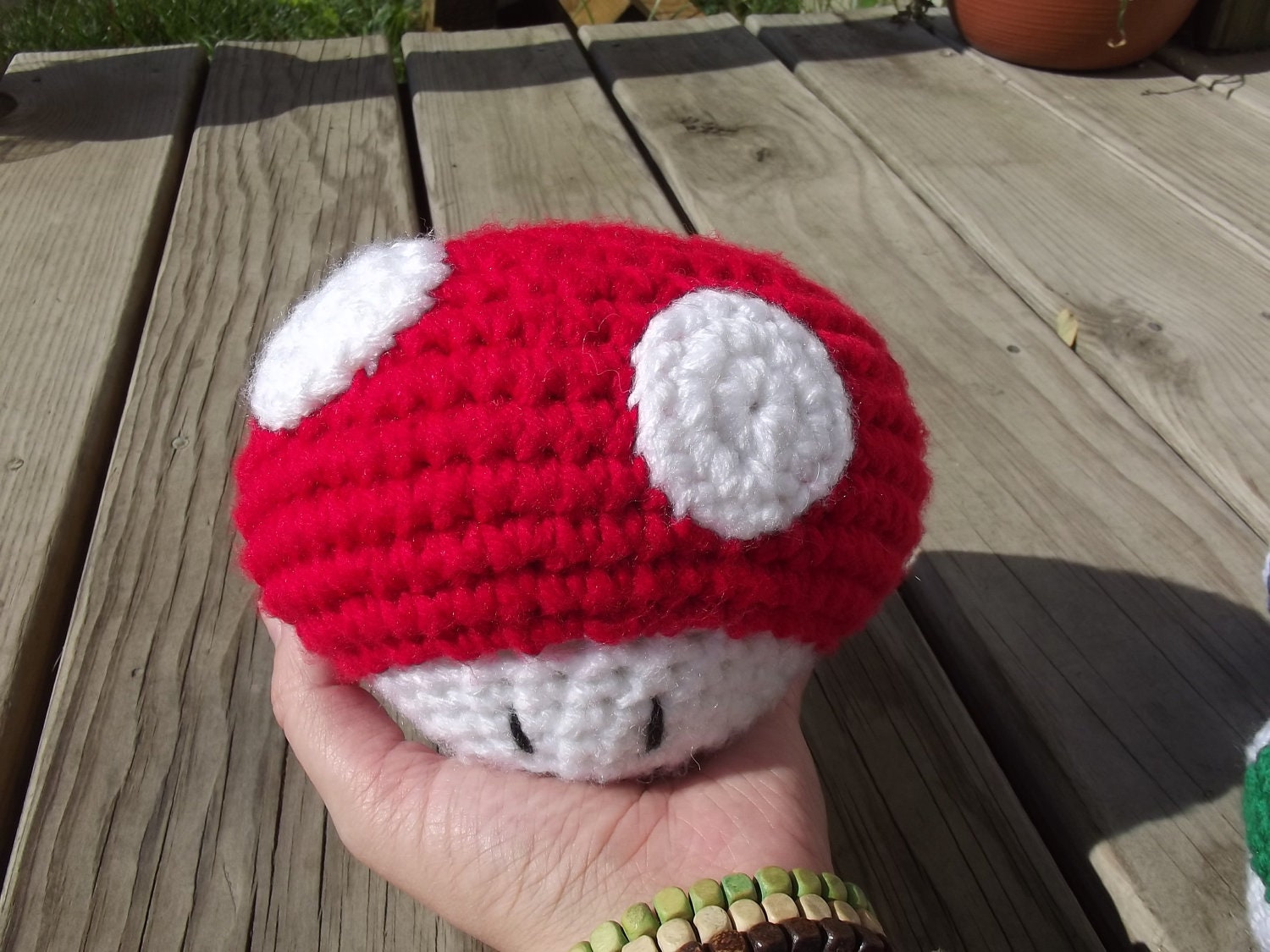 Large Amigurumi Mario Inspired Super Shroom - Any Color