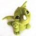 Needle Felted Toy. Little Green Dragon.