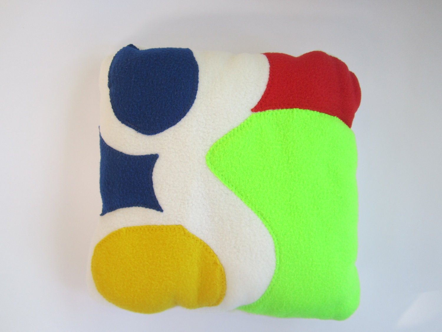 Decorative Pillows - Handmade Pillow - Google icon Pillow - 12x12 White Geekery Pillow