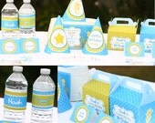 Instant Download Under the Sea Birthday Baby Shower Printable Party Kit with editable Text for YOU to personalize