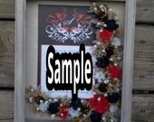 Custom Wedding Invitation Personalized Shadow Box Display Floral Arrangement Gift For Wedding Bridal Shower Bride Wedding  Present Keepsake