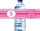 30 Princess Water Bottle Labels - Printed with your child's name and birthday. Waterproof and self stick Il_170x135