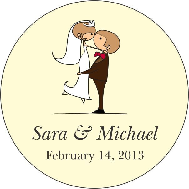 Custom Wedding Stickers Personalized with your text and colors - Compare and Save Il_570xn