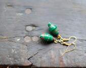 Emerald City Earrings - Paper Beads for Adoptive Families