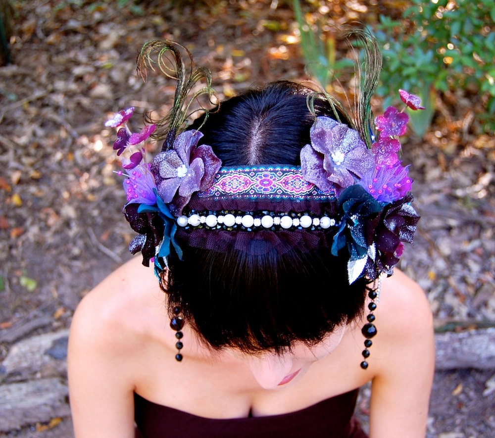 DARK FAERIE Feather Headdress
