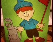 Golfer card - Customize for ANY sport