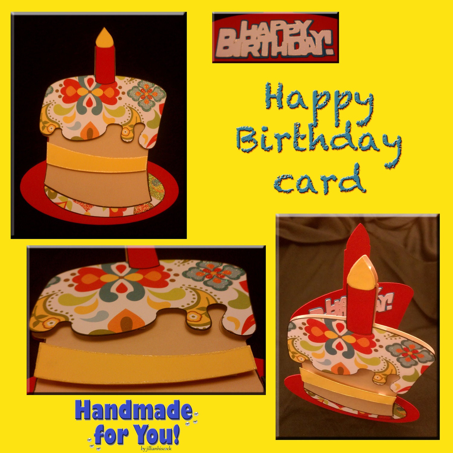 Happy Birthday cake card