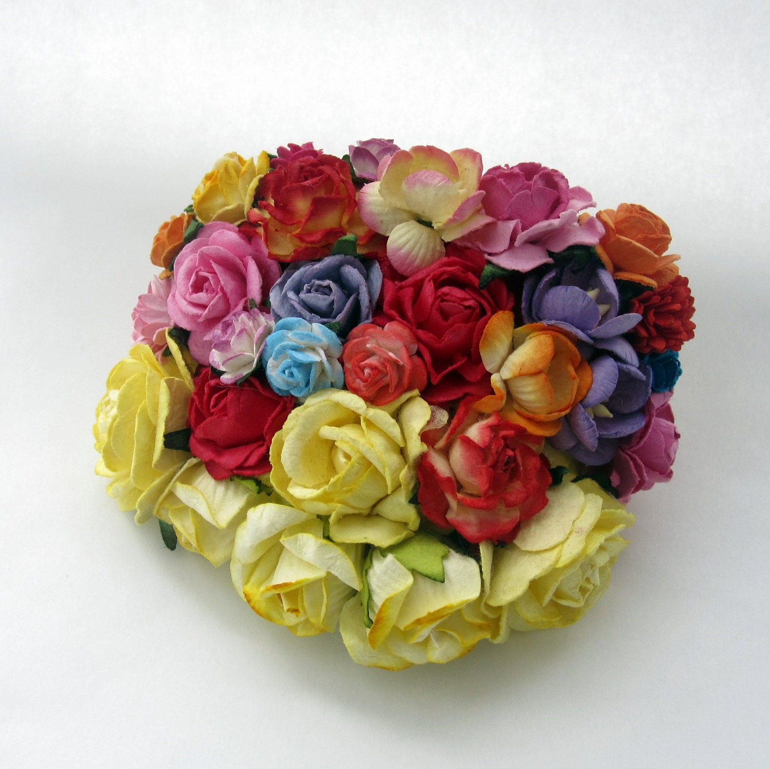 Frida Kahlo inspired Floral Fascinator. Flower headpiece. Barette. Comb. Corsage