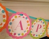 Bright polka dot Congratulations  Banner