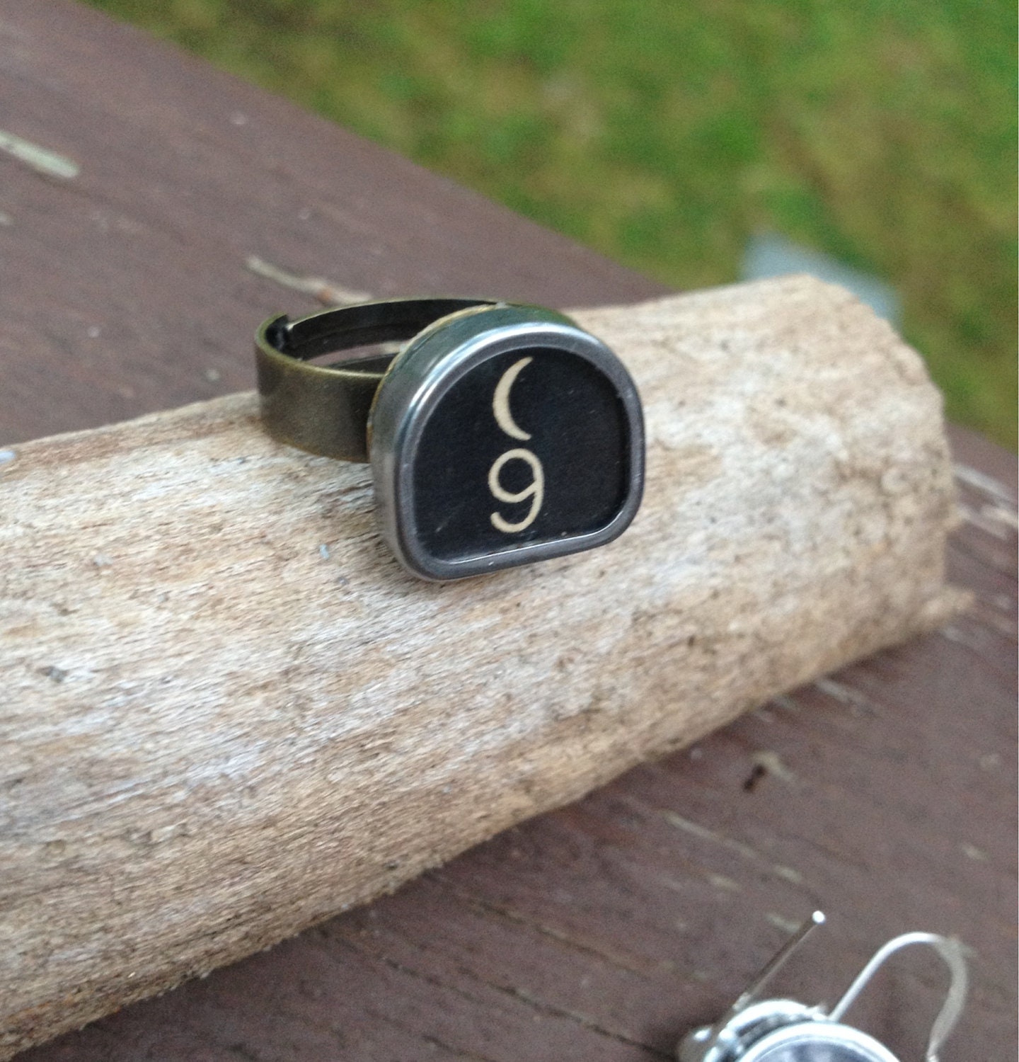 Typewriter Key Ring