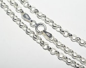 Sterling Silver Rollo Chain Italian Style Sterling Silver Necklace