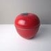 Large Red Tin Apple Container