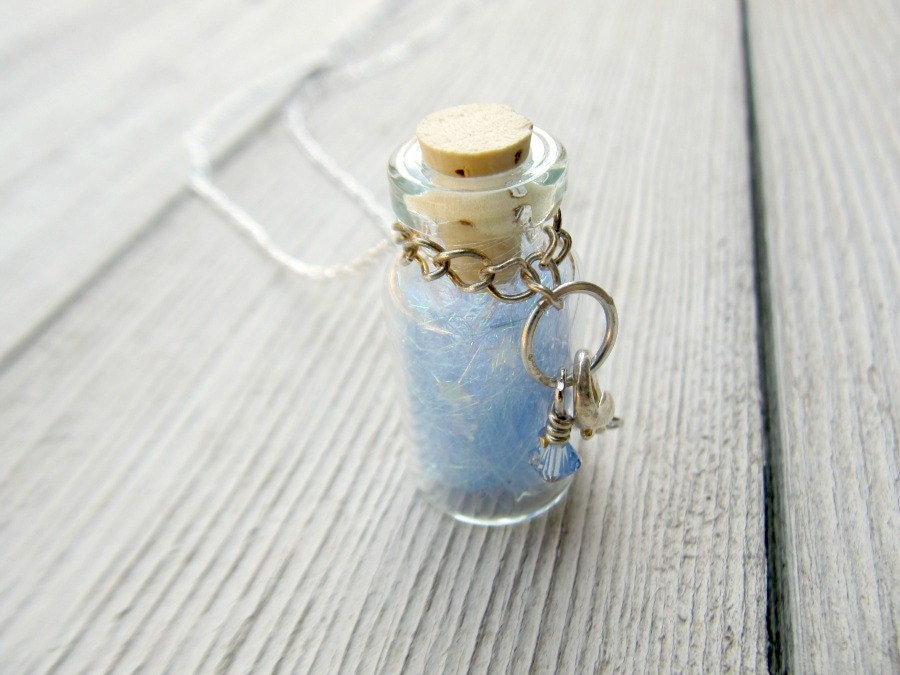 Glass Bottle Pendant - Wishing Star Necklace