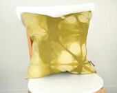 Tie Dye Green Pillow Cover - Contemporary Shibori - 18x18 inches - Avocado