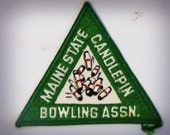 Maine State Candle Pin Bowling Association Cloth Patch