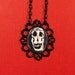 Double Take Necklace Philippe Halsman, Dali, In Voluptate Mors, Skull