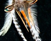 Beautiful Feather Earrings Bohemian Red Black Teal Iridescent High Fashion Dangle Feather Accessories Hippie Love
