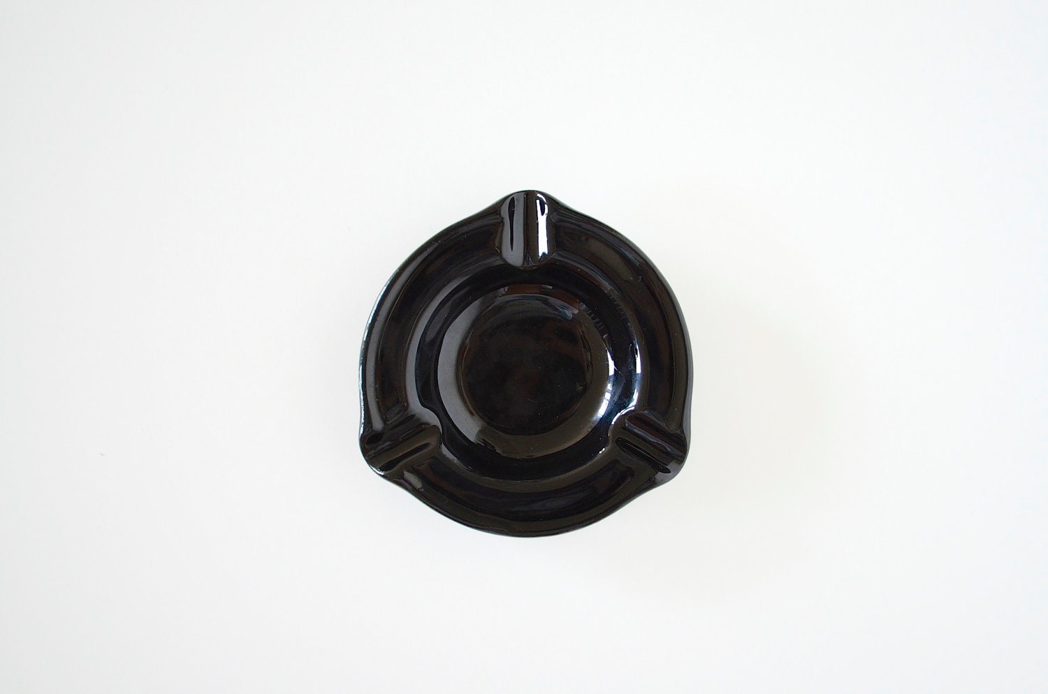 Vintage ashtray black Hall Made in USA Fathers Day