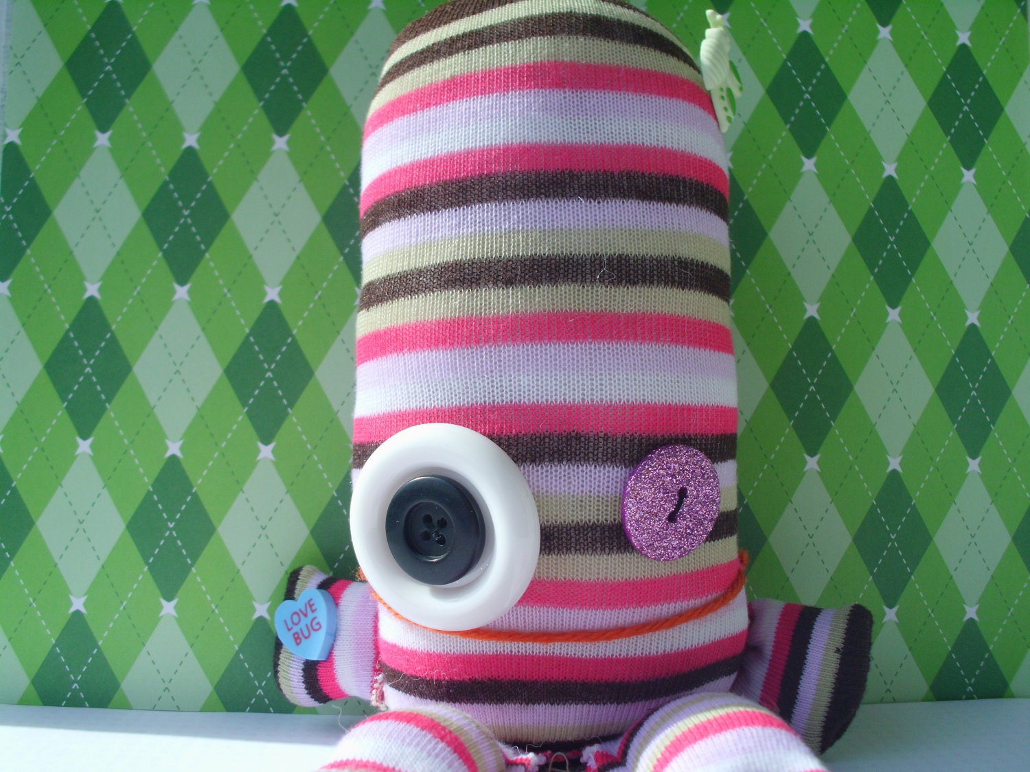 Sock Monster Plush Alien Doll Softie Stuffed Animal Halloween Sci Fi Geekery