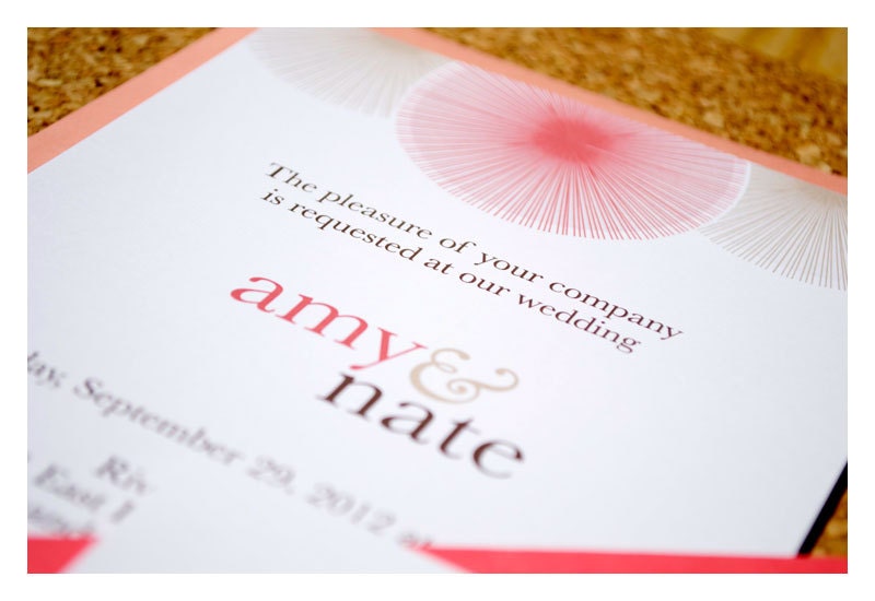 Wedding Invitations and Stationery Sun Burst
