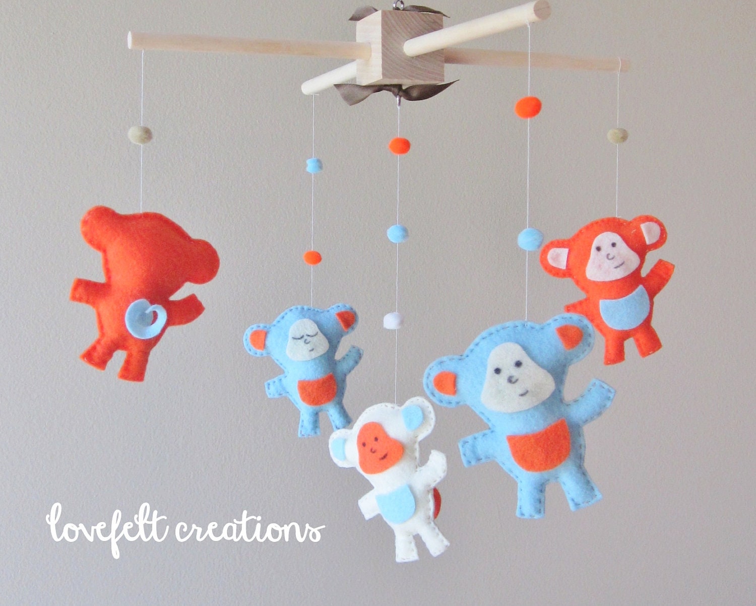 Baby Mobile - Monkey Mobile - Monkey Nursery
