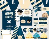 DIY Nautical Pirate Party Invitation Pack for Boys / Girls : over 30 printable PDF pages