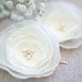 Wedding Hair Accessories Ivory Hair Flowers (2 pcs) Bridal Hair Pins Pearls Bridesmaids Wedding Hair Flowers