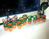 Mini pixel plants with pot, Hama mini