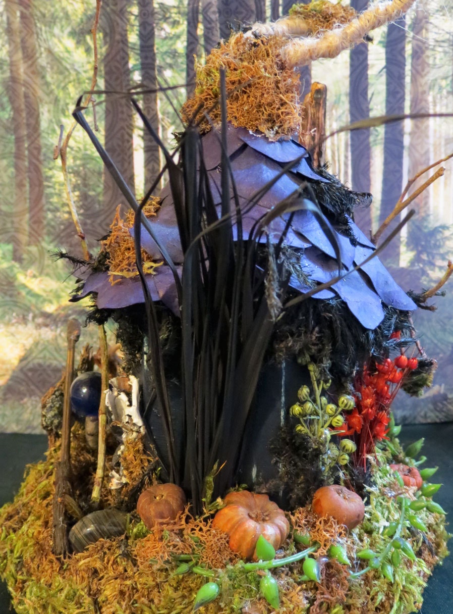 Fairy House, Witch House, Miniature Art, Woodland Fairies, Fairy Witch, Dark Magic