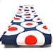 Vintage Head Scarf Mod Red White Blue Circles Belt Scarf