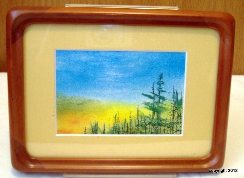 Trees & Sky Framed Print by Scott W. Schneider   5" by 7"